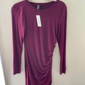 New Francescas size small ruched bodycon dress